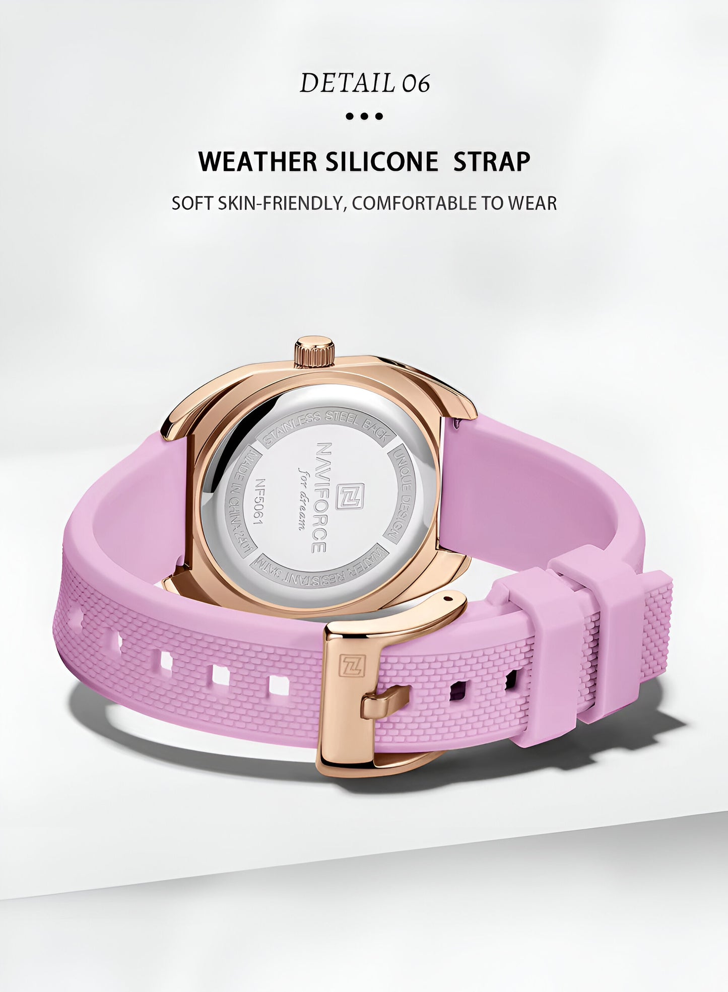 ¡Nuevo! Reloj Naviforce Mujer Nf5061 – Estilo Casual y Elegante en Tu Muñeca