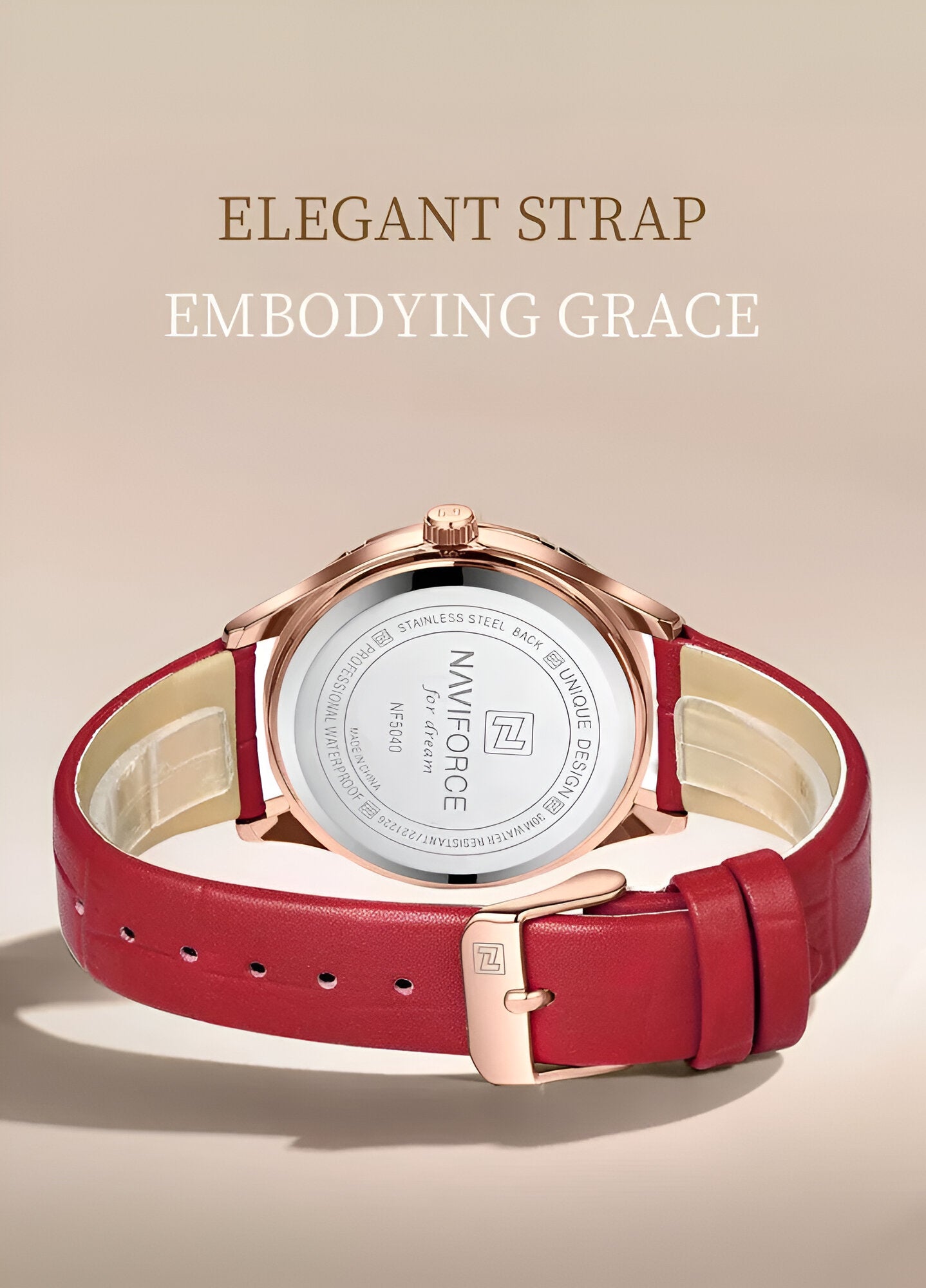 ¡Nuevo! Reloj Naviforce Mujer Nf5040 – Estilo Casual y Elegante en Tu Muñeca