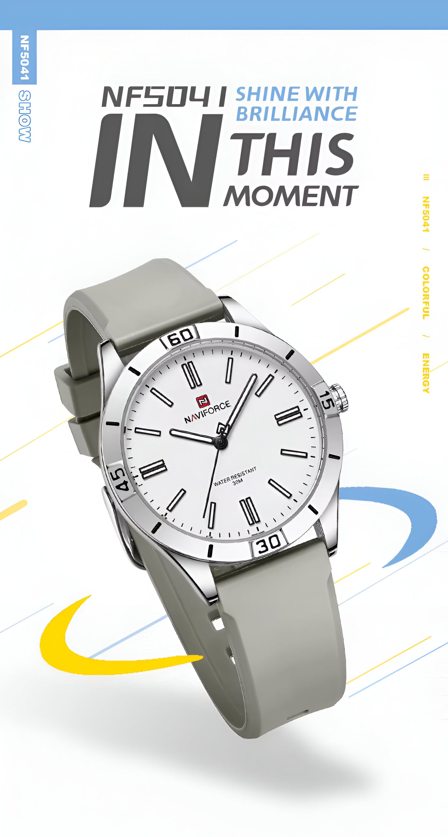 Reloj Naviforce Sport Mujer NF5041 — Elegancia y Funcionalidad en Goma