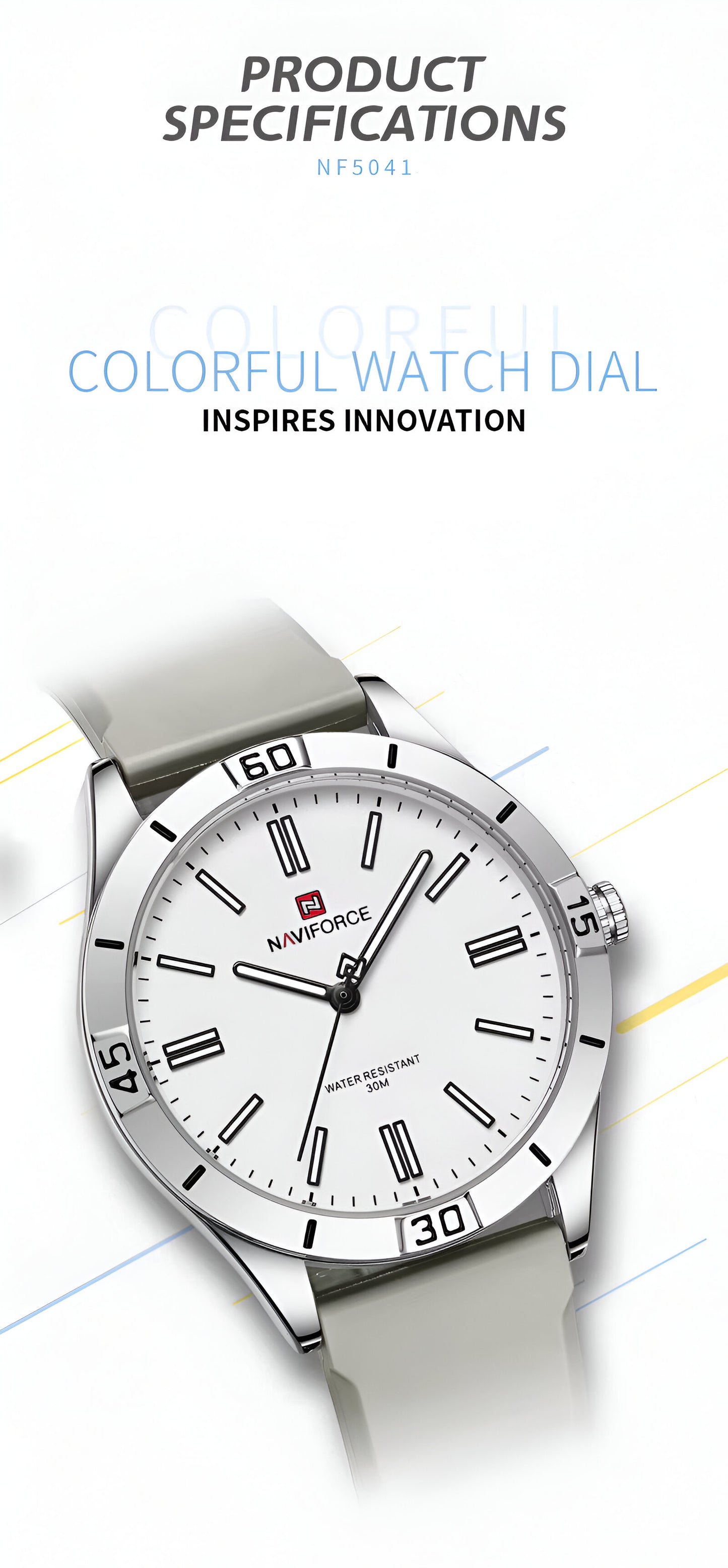 Reloj Naviforce Sport Mujer NF5041 — Elegancia y Funcionalidad en Goma