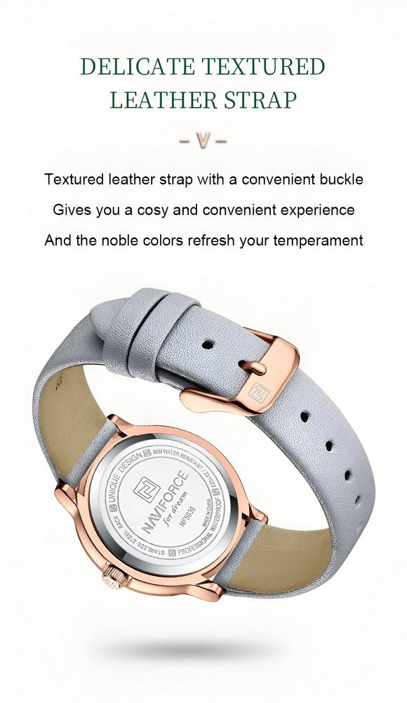¡Nuevo! Reloj Naviforce Mujer Nf5036 – Estilo Casual y Elegante en Tu Muñeca