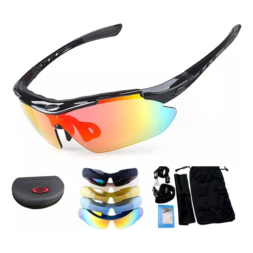 ¡🌟Lentes de Sol Deportivos Polarizados con 5 Lentes Intercambiables!🌟