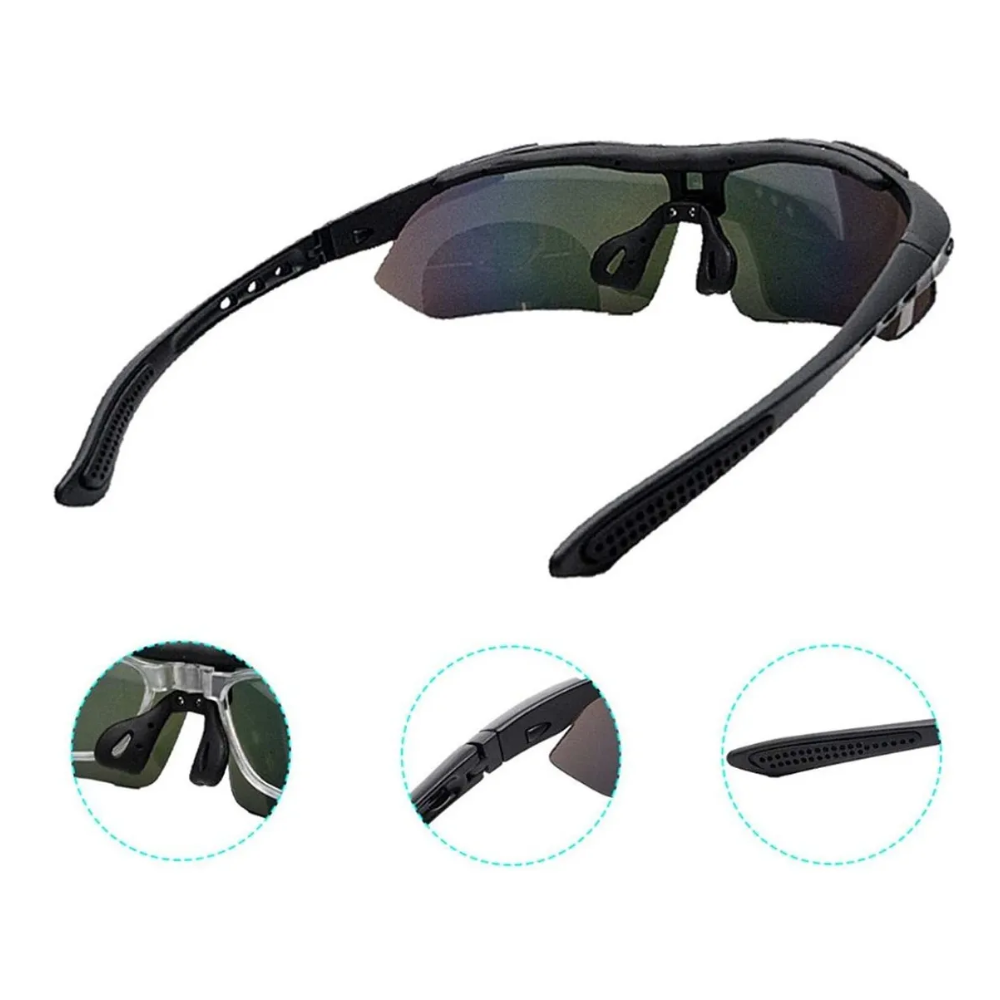 ¡🌟Lentes de Sol Deportivos Polarizados con 5 Lentes Intercambiables!🌟